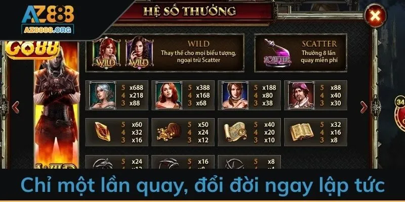 Chỉ một lần quay, bạn có thể đổi đời ngay lập tức.